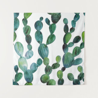 Tapete De Parede Cactus Craze: Tendência da Aquarela Tropical