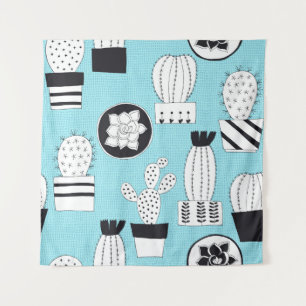 Tapete De Parede Cactus, suculento: design sem costura desenhada à 
