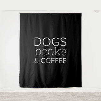 Tapete De Parede Cães Livros Café Cachorro Cachorro Cães Mãe