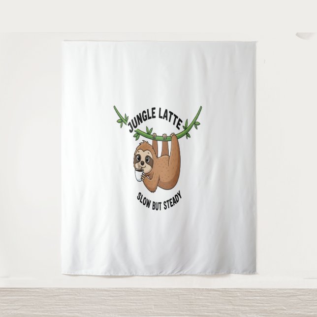 Tapete De Parede Café da Manhã de Sloth (Frente)