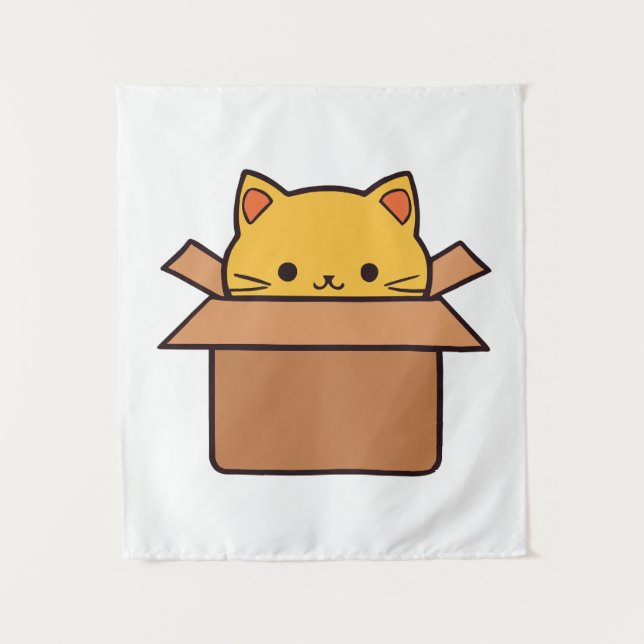 Tapete De Parede Caixa de cartão dentro (Frente)