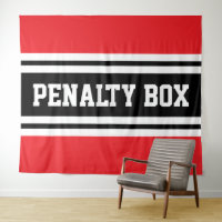 CAIXA DE PENALIDADE Esportivo Legal Vermelho Preto