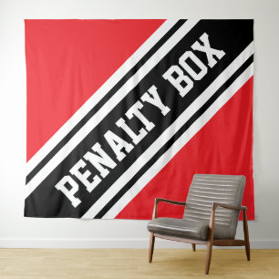 Tapete De Parede CAIXA DE PENALIDADE Esportivo Vibrante Vermelho Pr