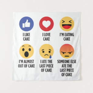Tapete De Parede Cake Emojis