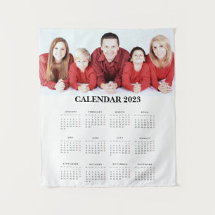 Tapete De Parede Calendário Personalizado de Fotos da Família 2023