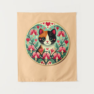 Tapete De Parede Calico Cat Love