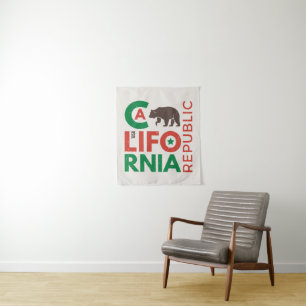 Tapete De Parede Califórnia com logotipo do urso de urso