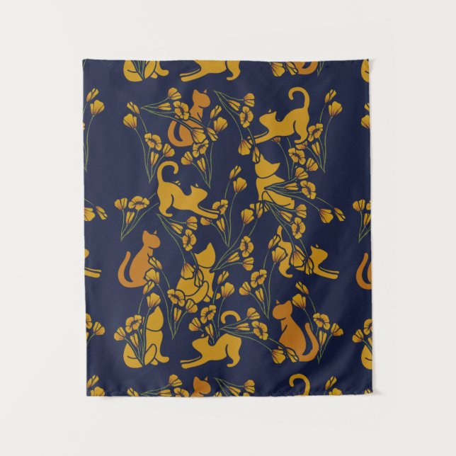 Tapete De Parede California Poppy Cats (Frente)
