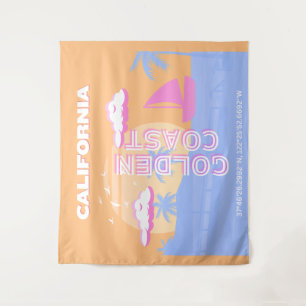 Tapete De Parede Califórnia, Praia, Viagem Art