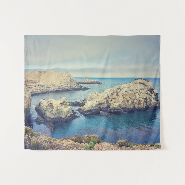 Tapete De Parede California Rocky Coastline Scenic (Frente (Horizontal))