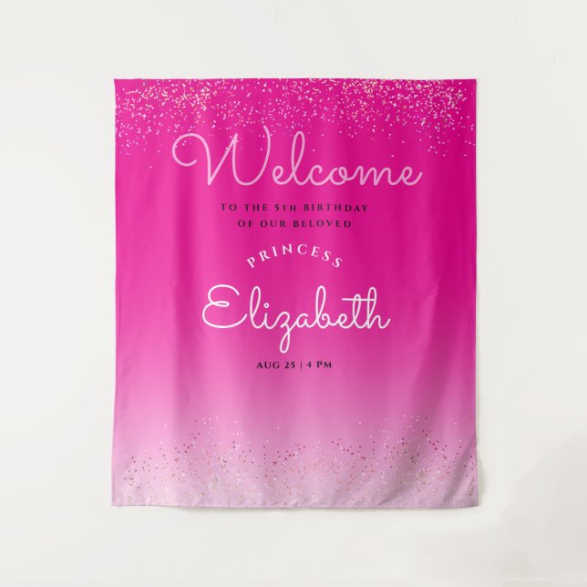 Tapete De Parede Caligrafia Branca Mínima Simples, Rosa-Rosa-Rosa (Frente)