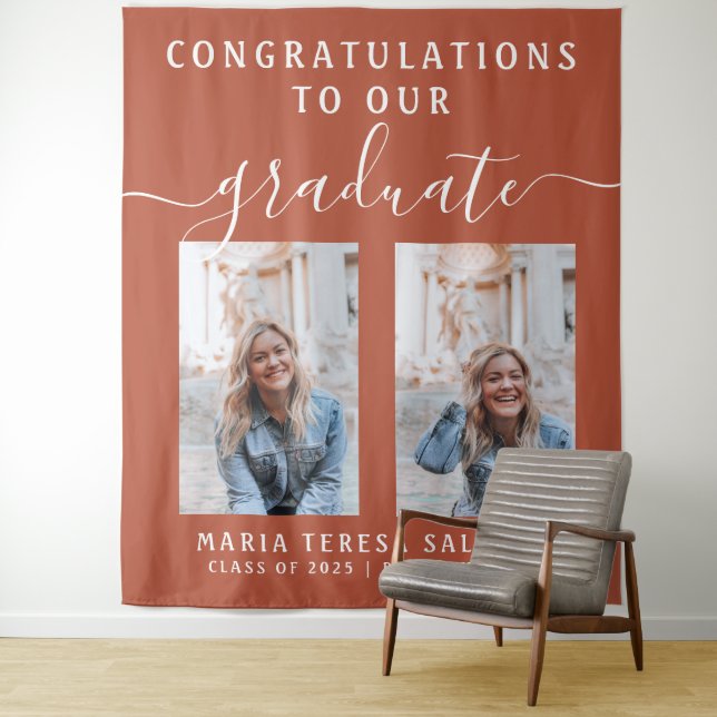 Tapete De Parede Caligrafia de Script com Graduação de Duas Fotogra (In Situ)