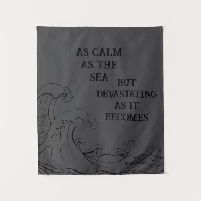 Tapete De Parede Calm as the Sea Tapestry  (Frente)