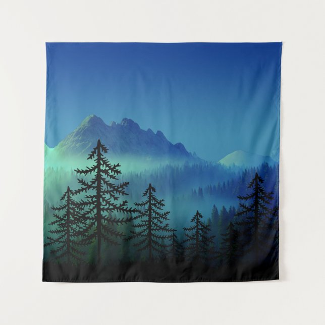 TAPETE DE PAREDE CALM MOUNTAIN MIDNIGHT FOREST (Frente)