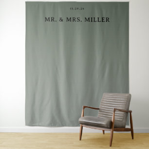 Tapete De Parede Calmo Minimalista Tipográfico Verde