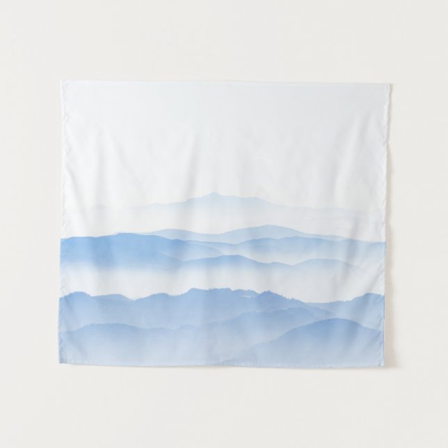 Tapete De Parede Camadas do vale do Foggy (Frente (Horizontal))