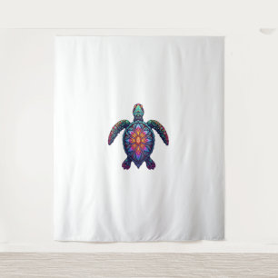 Tapete De Parede Camarão Animal Tie Dye Tribal Animal Marinho Maori
