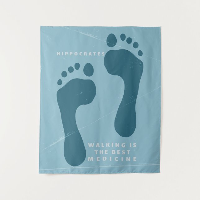 Tapete De Parede Caminhar é o melhor remédio que Hipócrates cita (Frente)