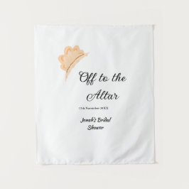 Tapete De Parede Caminho ao altar chapéu de laranja noivado nome