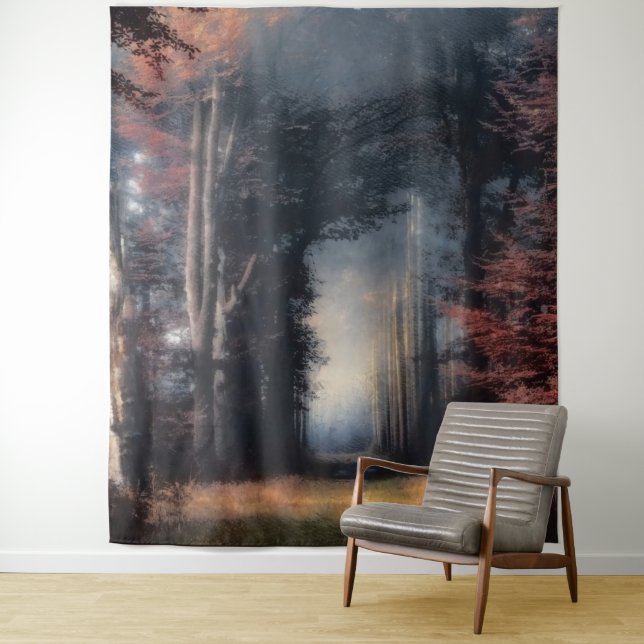 Tapete De Parede Caminho Para A Luz Em Uma Floresta De Árvore (In Situ)