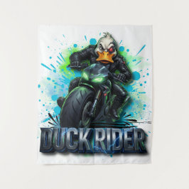 Tapete De Parede Camisa de Moto Cyber Pato 3D Duck Rider