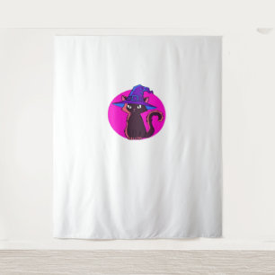 Tapete De Parede Camisa T Sobredimensionada De Gato De Halloween