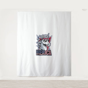 Tapete De Parede Camiseta Regata Merica Unicórnio Legal Vibrações P