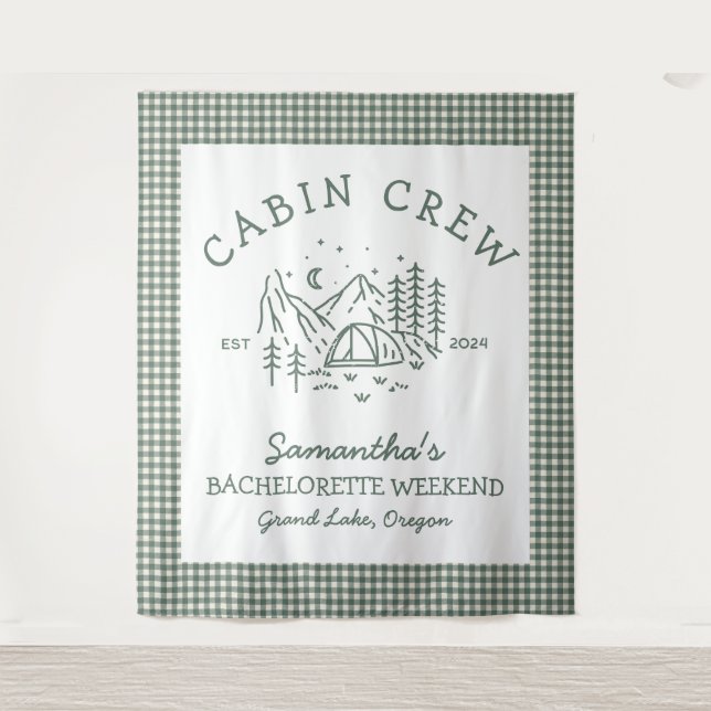 Tapete De Parede Camp Bachelorette Fim de Semana Montanhas (Frente)