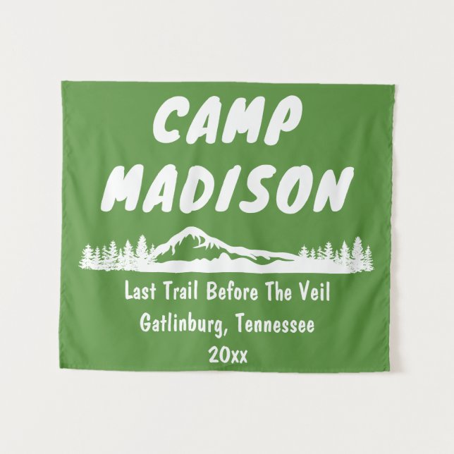 Tapete De Parede Camp Bachelorette Mountain Trip Sinal Prop (Frente (Horizontal))