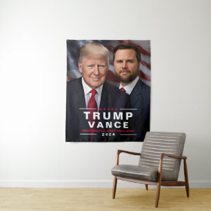 Tapete De Parede Campanha Política Trump Vance 2024