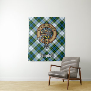 Tapete De Parede Campbell Crest over Dress Tartan