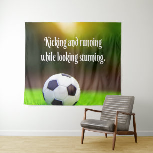 Tapete De Parede Campo verde inspiracional de futebol