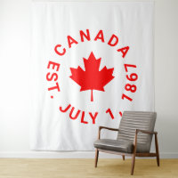 Canadá est. julho 1 1867 texto folha de mapa verme