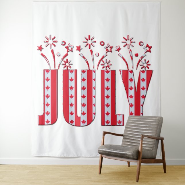 Tapete De Parede Canadense Mapebook Julho Happy Canada Day (In Situ)