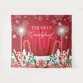 Tapete De Parede Candyland holidays christmas banner backdrop