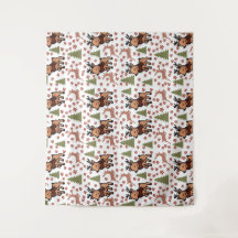 Caneca floral fofa de rena