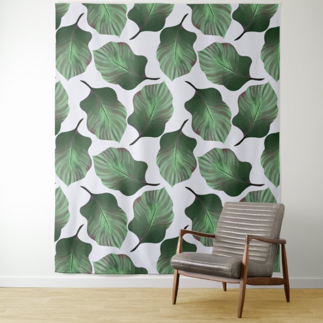 Tapete De Parede Canna Tropicanna Tropical Leaves, Verde (In Situ)