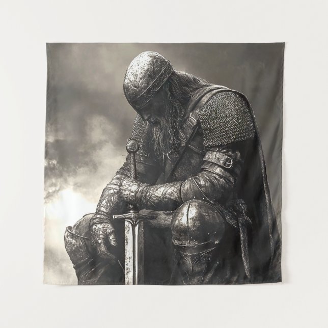 Tapete De Parede Cansado após a Batalha (Frente)