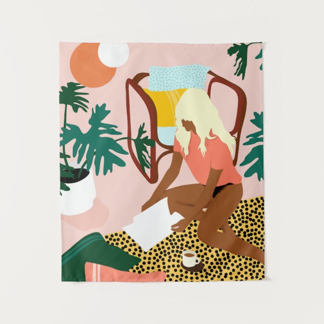 Tapete De Parede Canto de Leitura Chic (Frente)