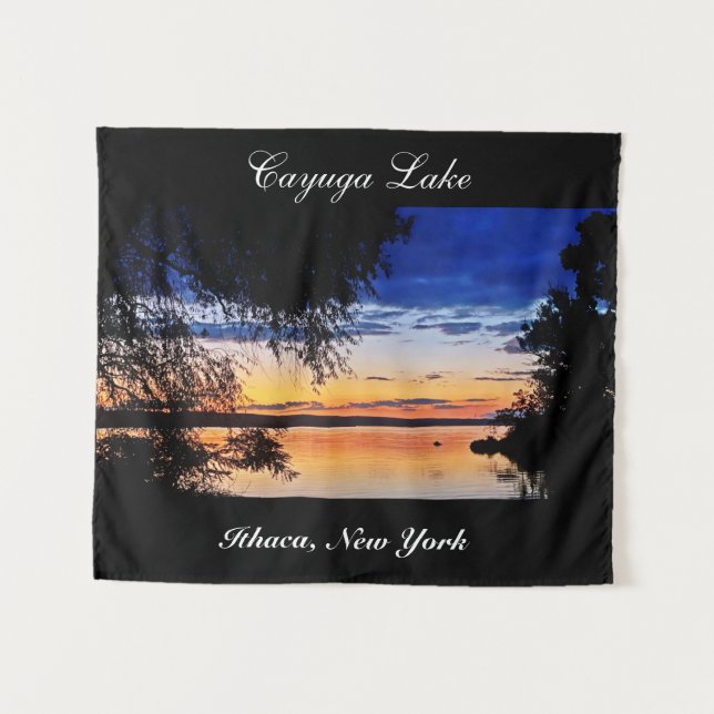 TAPETE DE PAREDE CANVAS LAGO CAYUGA (Frente (Horizontal))