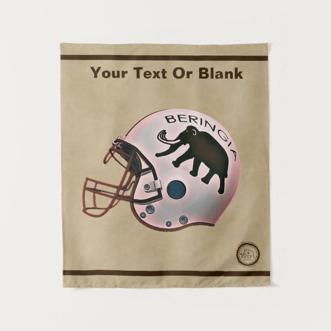 Tapete De Parede Capacete de Futebol da Universidade de Beringia (Frente)