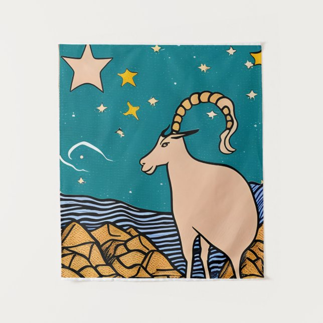 Tapete De Parede Capricórnio (Frente)