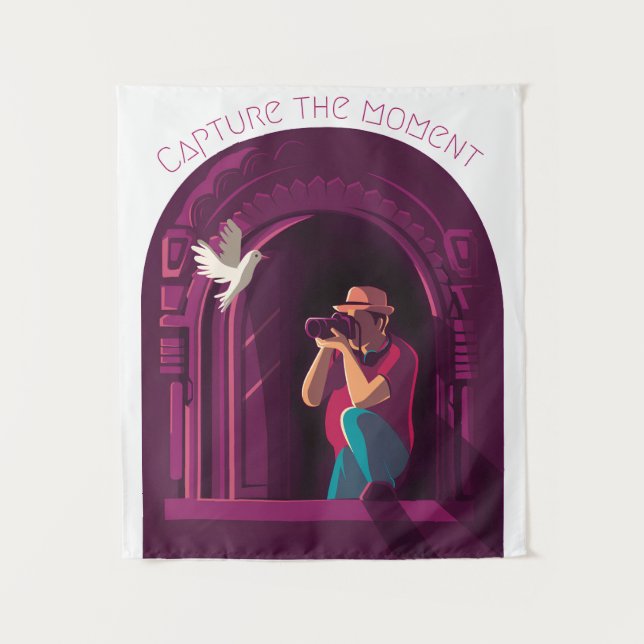 Tapete De Parede Capturar o momento (Frente)