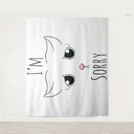 Tapete De Parede Cara de Gato Triste: Desculpe