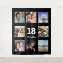 cara preta de colagem de fotografias personalizada