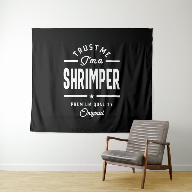 Tapete De Parede Cargo de Shrimper Título Tee Gift Mens Womens (In Situ (Horizontal))