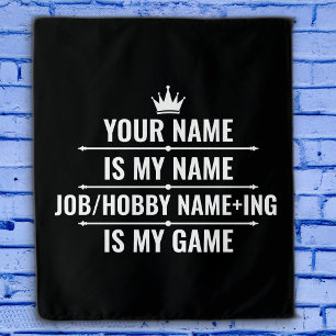 Tapete De Parede Cargo Engraçado Personalizado e Nome do Hobby