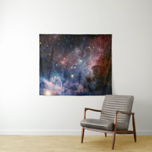 Tapete De Parede Carina Nebula Vermelha e Azul Telescópio Hubble