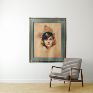 Tapete De Parede Carole Lombard Retrato de Charles Gates Sheldon