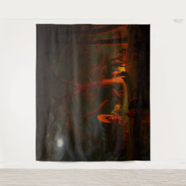 Tapete De Parede Carroça Conestoga Oregon Trail Fogo de Acampamento